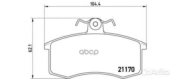 Колодки тормозные дисковые перед P41003 Brembo