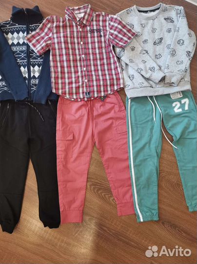 Детские вещи для мальчика пакетом размер 116-122