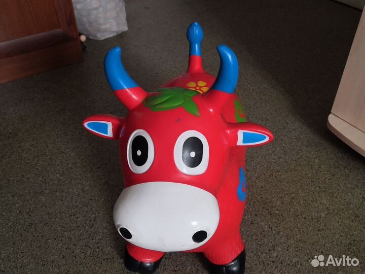 Игрушка Корова прыгун