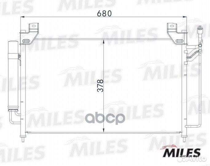 Конденсер mazda CX-7 2.3 07- accb084 Miles