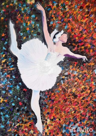 Картина маслом на бумаге