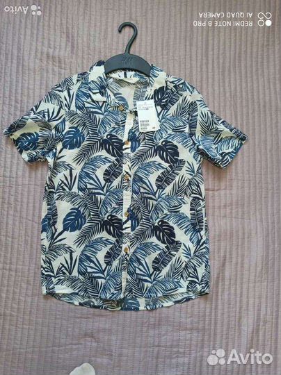 Рубашки на мальчика летние 116, 140