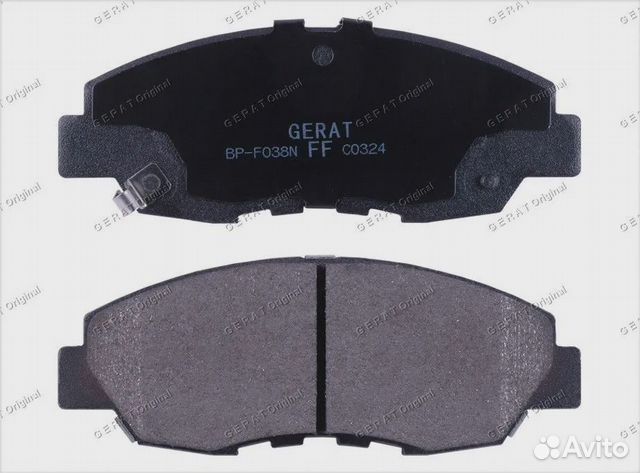 Тормозные колодки Gerat BP-F038N (передние) Normal