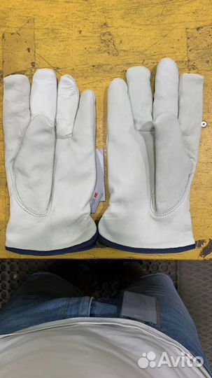 Продам рабочие кожаные перчатки утеплённые