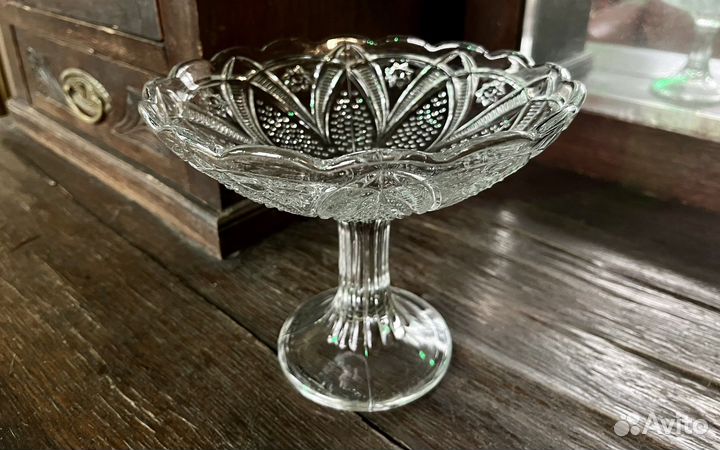 Ваза фруктовница на ножке СССР