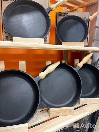 Сковорода блинная чугун