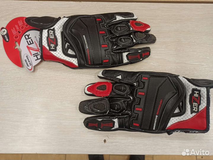 Мотоперчатки кожаные