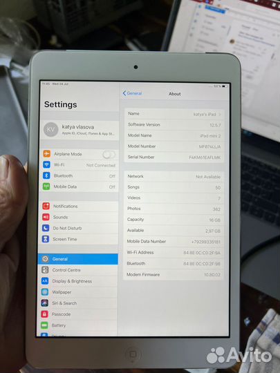 Apple iPad mini 2 retina. LTE