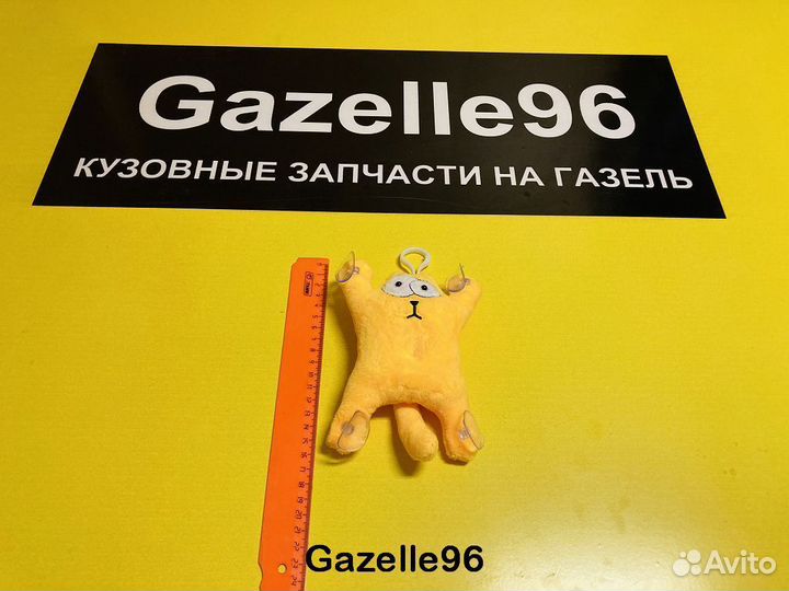 Кот саймон на присос. 15 см. желтый