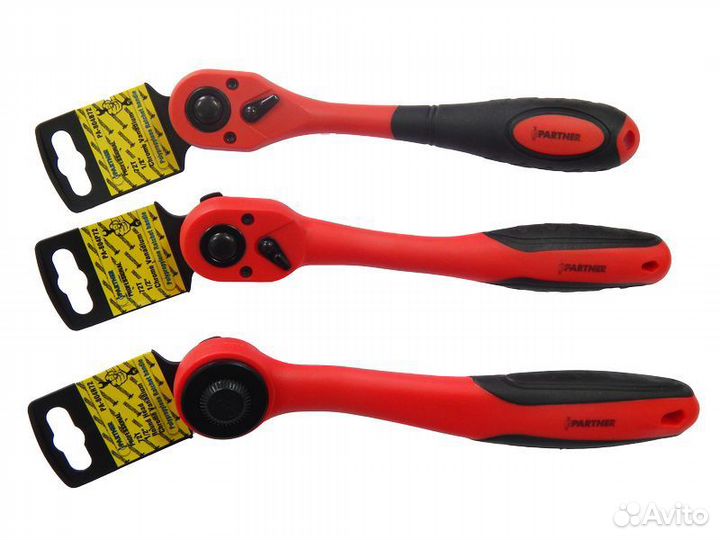 Трещотка с прорезиненной противоскользящей рукоятк