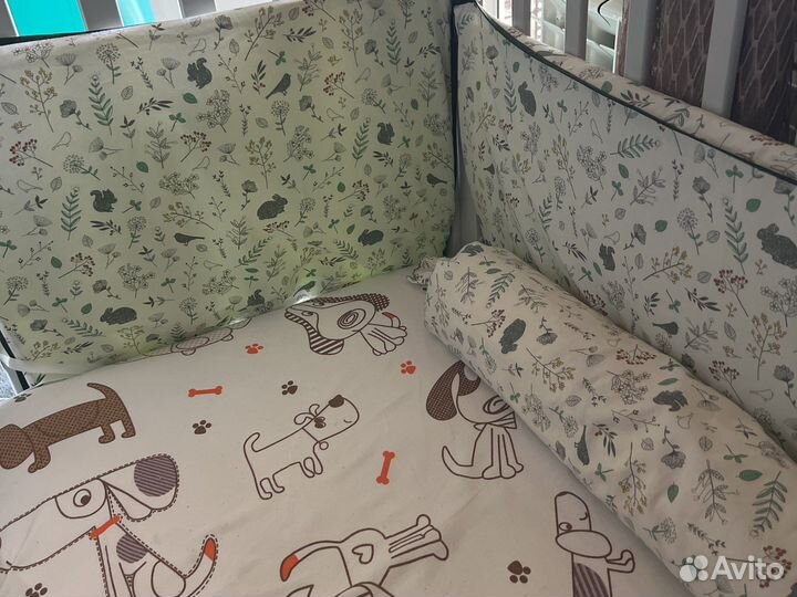 Детская кровать с маятником и ящиком Гандылян