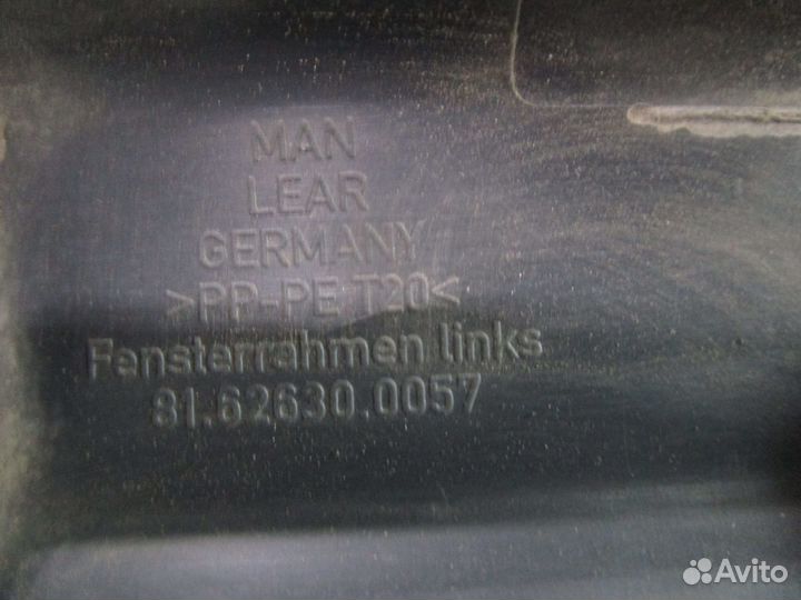 Рамка стекла двери левая MAN 81626300057