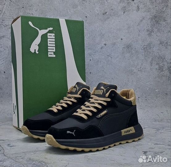 Мужские зимние кроссовки с мехом puma