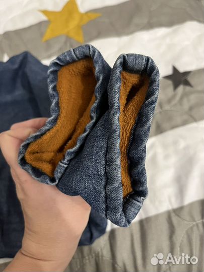 Джинсы утепленные 86