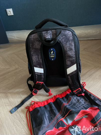 Рюкзак berlingo для мальчика с мешком для обуви