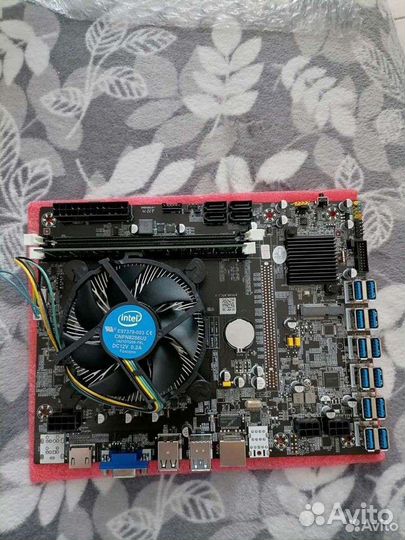 Материнская плата b75 12 gpu комплект