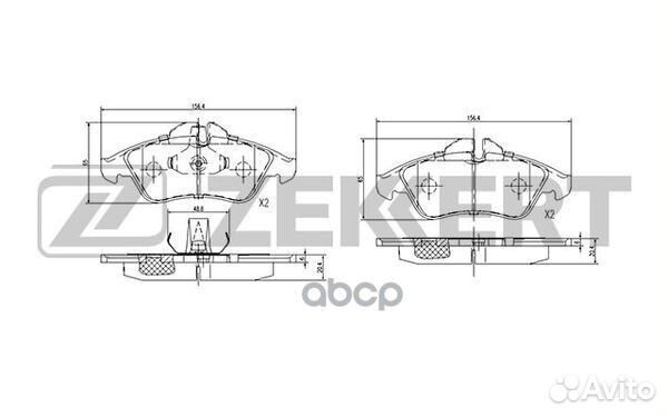 Колодки торм. диск. передн. MB Sprinter 2-t (90