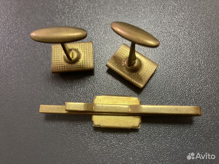 Запанки и булавка для галстука СССР винтаж