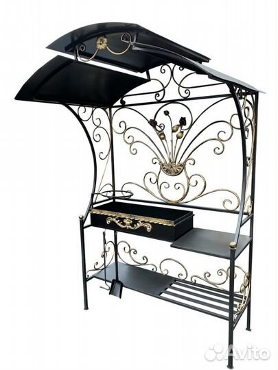 Мангал с розами