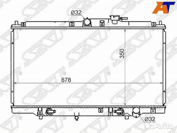 Радиатор honda prelude