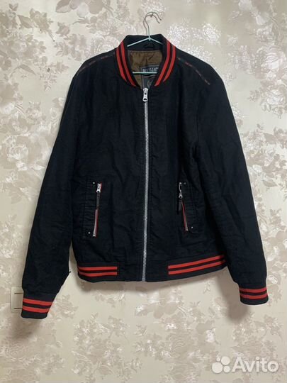 Бомбер мужской весна осень 50 размер