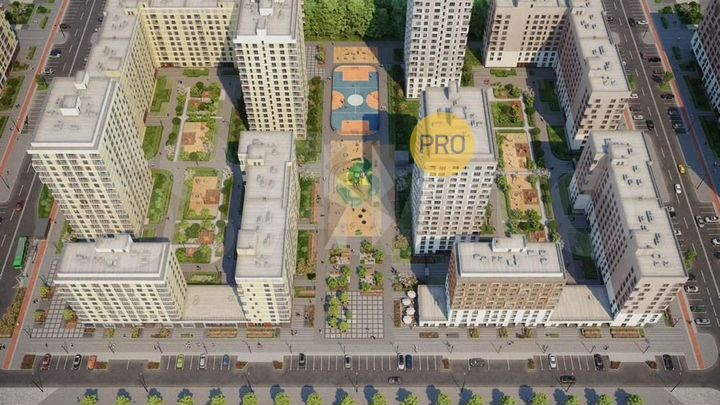 2-к. квартира, 53,9 м², 12/15 эт.