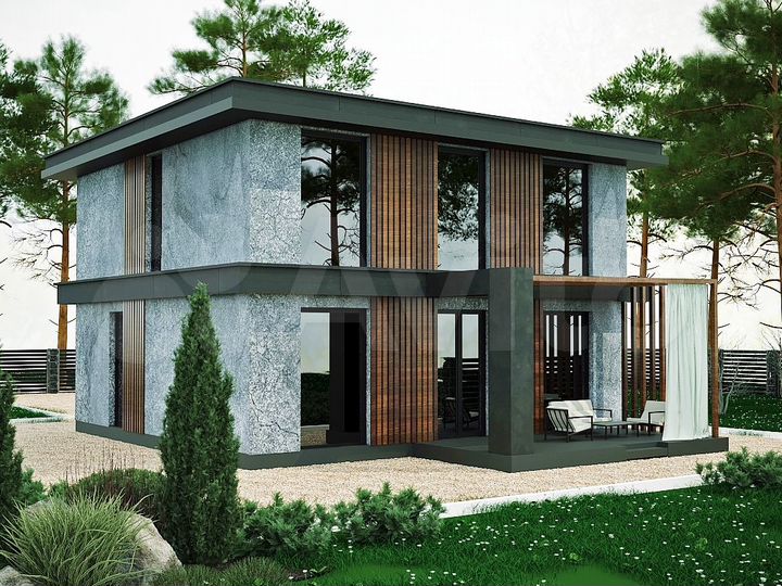 Коттедж 129 м² на участке 6,3 сот.