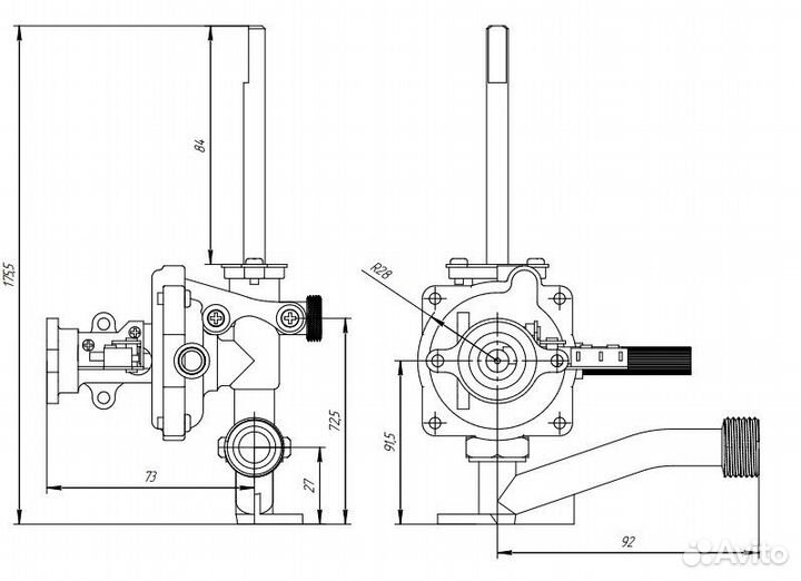 Водяной блок газовой колонки 