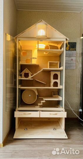 Клетка-витрина для грызунов