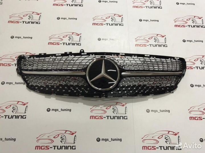 Решетка CLS W218 Diamond Black Дистроник