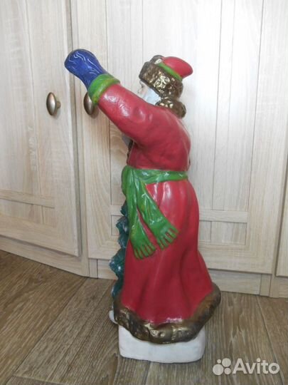 Дед Мороз 39 см. гипс гипсовый