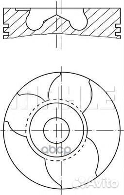 Поршень двс VW LT28 2.8TDi AUH 93 2.5x2x3 std 02