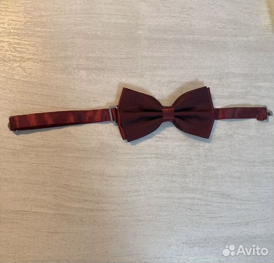 Галстук бабочка бордовый мужской