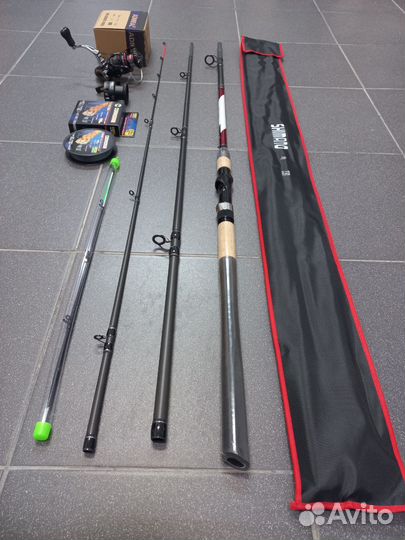 Фидерное удилище катушка шнур