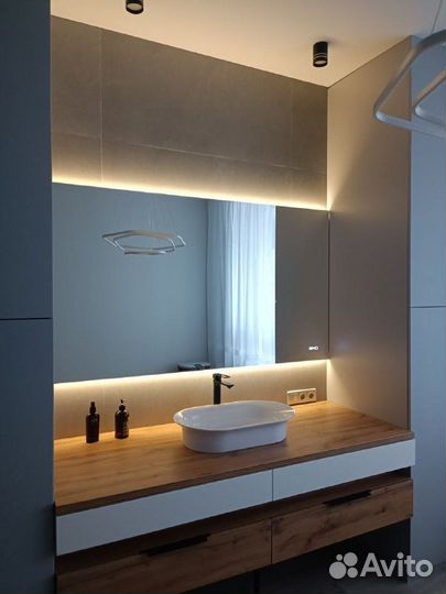 Зеркало с подсветкой любой формы и размера