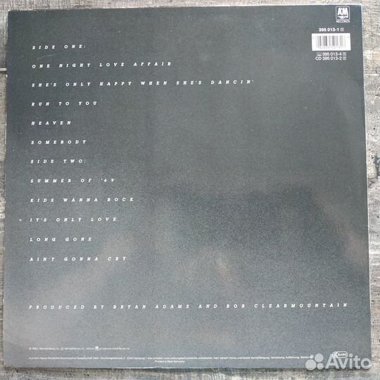 Bryan Adams - Reckless (1984)