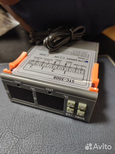 Термоконтроллер двухкан STC-3008 и STC-1000 220V