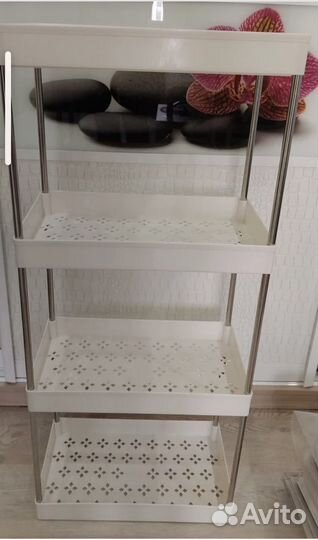 Этажерка на колесиках узкая