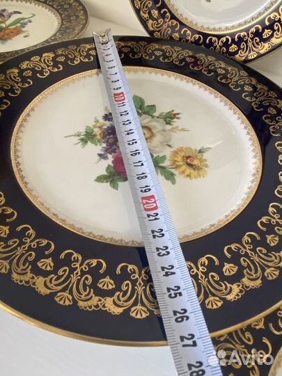 Тарелки кобальт Бавария, 6+1. Забронировано