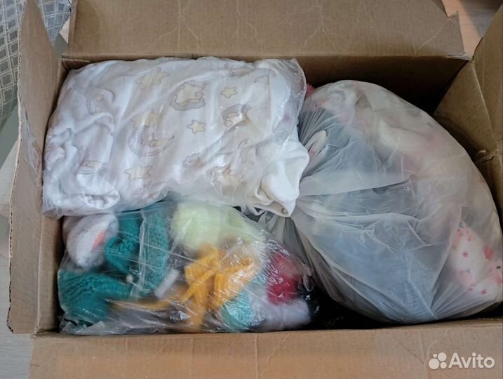 Большая коробка вещей для мальчика 0-3мес