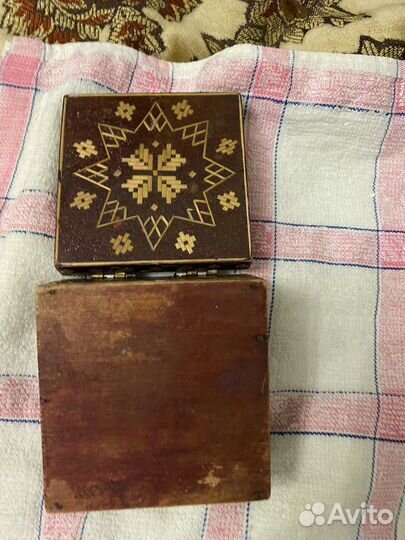 Шкатулка деревянная СССР