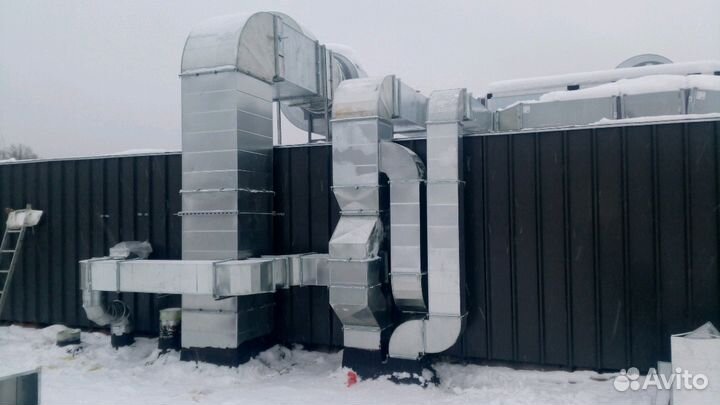 Бригада монтажников систем вентиляции