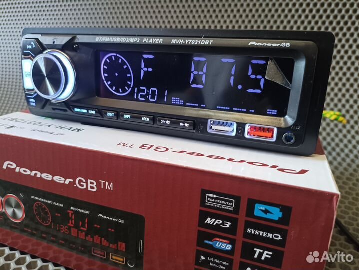 Автомагнитола с Bluetooth Pioneer GB MVH-Y7031DBT