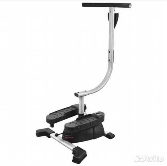 Степпер тренажер для ходьбы поворотный с поручнями