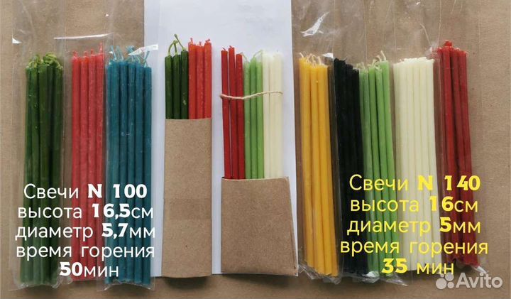 Свечи восковые