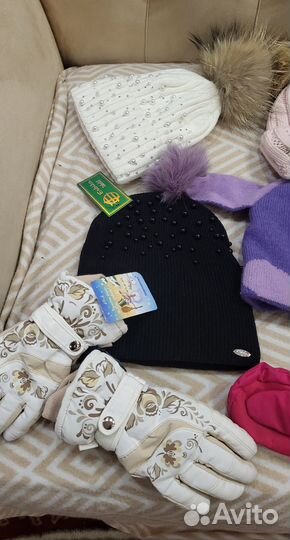 Шапочки, шарфы, варежки зима 6-12 лет