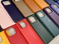 Чехол MagSafe кожаный на iPhone 11-15ProMax