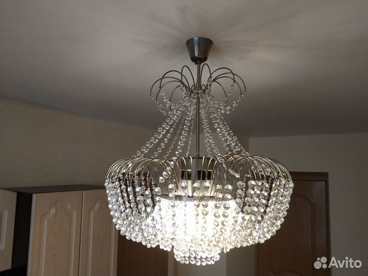 Люстра хрустальная Чехословакия