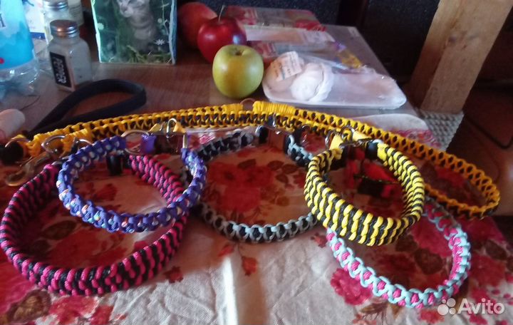 Ошейники и поводки из паракорда