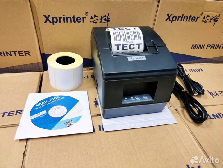 Принтер этикеток Xprinter XP-236B Термопринтер